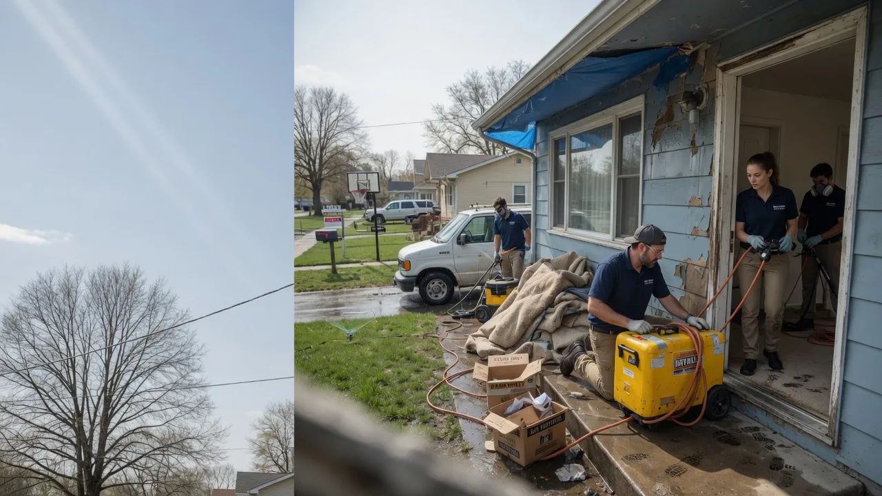 Basement Flood Cleanup in Rapids City, IL near me